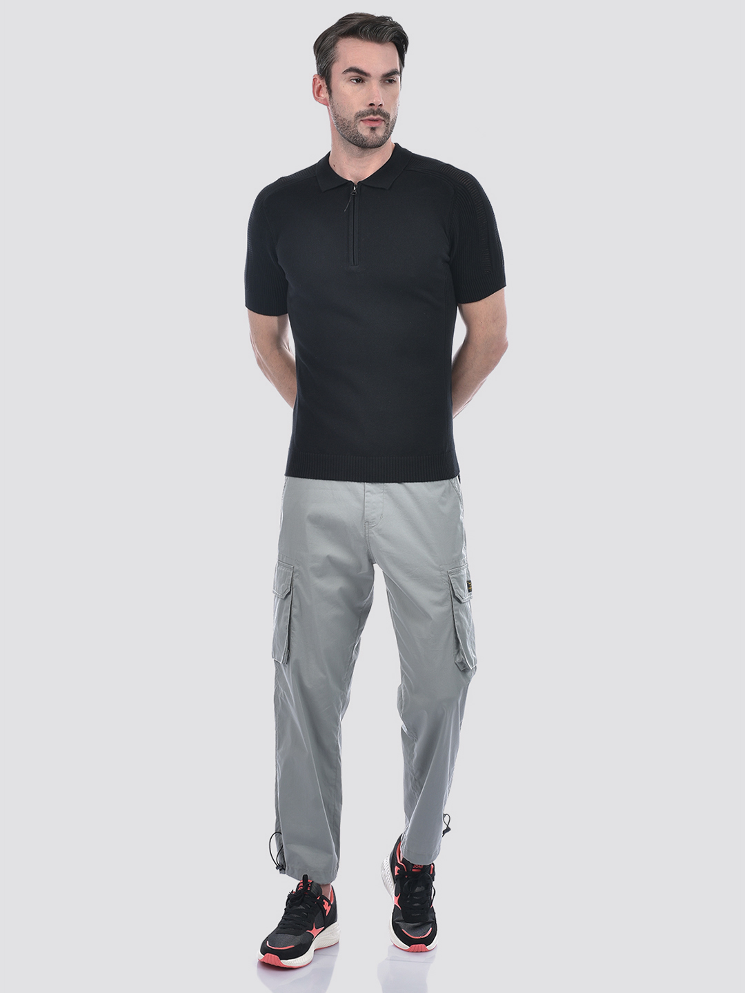 Numero Uno Men Grey Cargo Pants